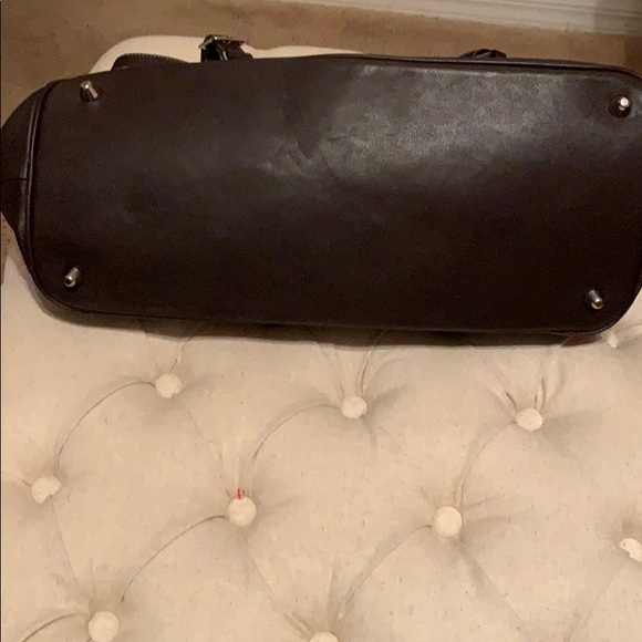 Coach Hampton Leather Suede & Jacquard Carryall - Picture 4 of 5